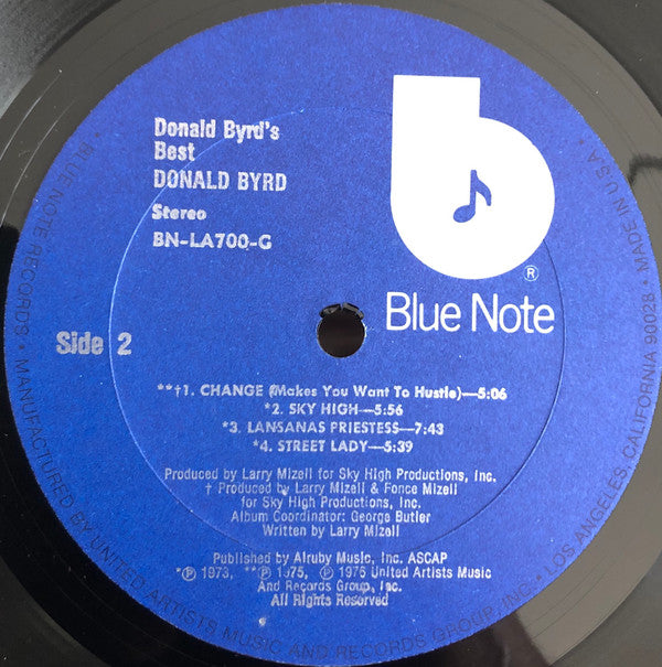 Donald Byrd : Donald Byrd's Best (LP, Comp, All)