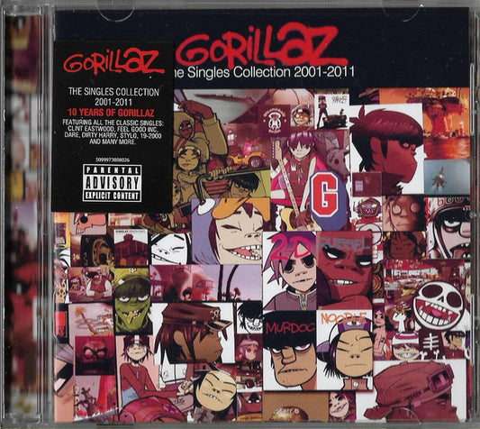 Gorillaz : The Singles Collection 2001-2011 (CD, Comp, RE)