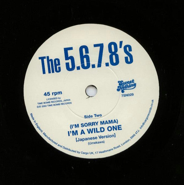 The 5.6.7.8's : I'm Blue (7", Single)