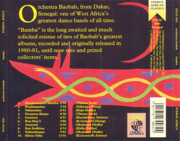 Orchestra Baobab : Bamba (CD, Comp)