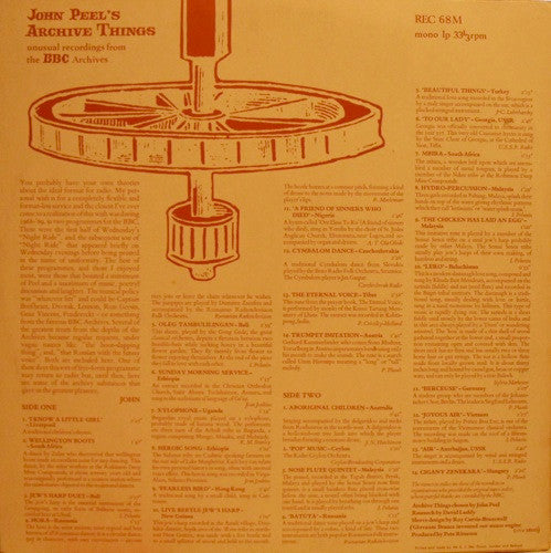 Various : John Peel's Archive Things (LP, Comp, Mono)