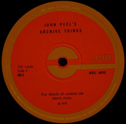 Various : John Peel's Archive Things (LP, Comp, Mono)