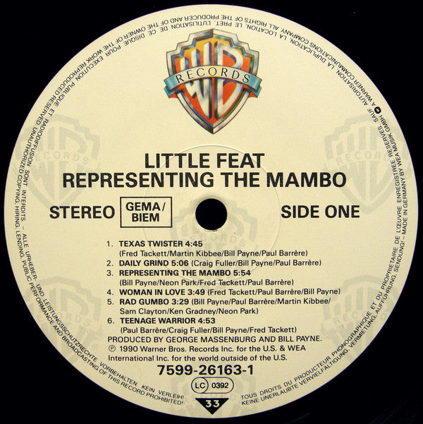 Little Feat : Representing The Mambo (LP, Album)