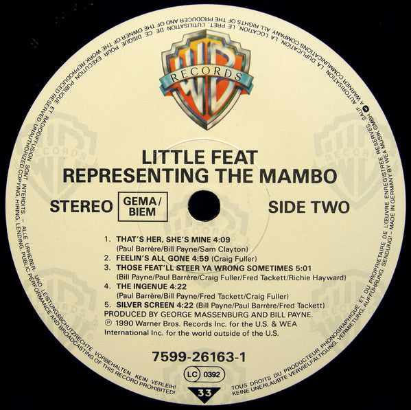 Little Feat : Representing The Mambo (LP, Album)