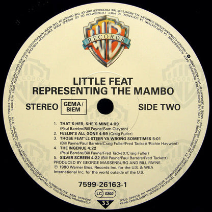 Little Feat : Representing The Mambo (LP, Album)