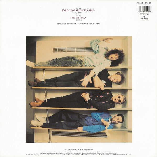 Queen : I'm Going Slightly Mad (7", Shape, Single, Pic)