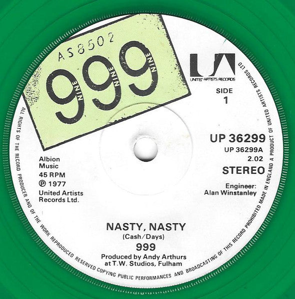999 : Nasty, Nasty (7", Gre)