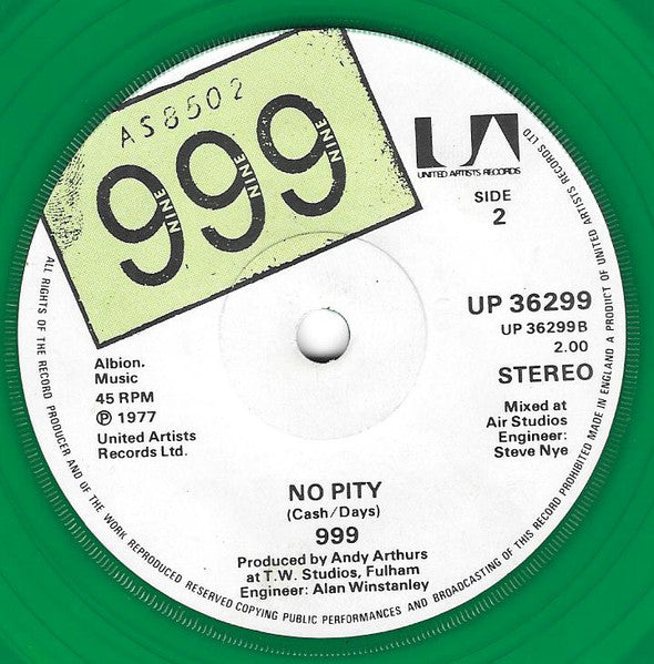 999 : Nasty, Nasty (7", Gre)