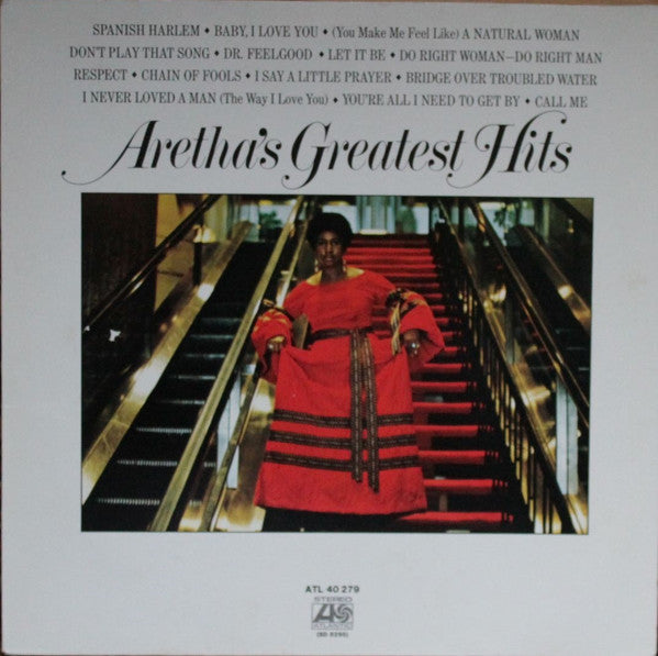 Aretha Franklin : Aretha's Greatest Hits (LP, Comp, RE)