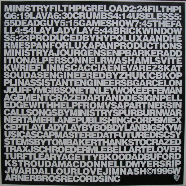 Ministry : Filth Pig (LP, Album)