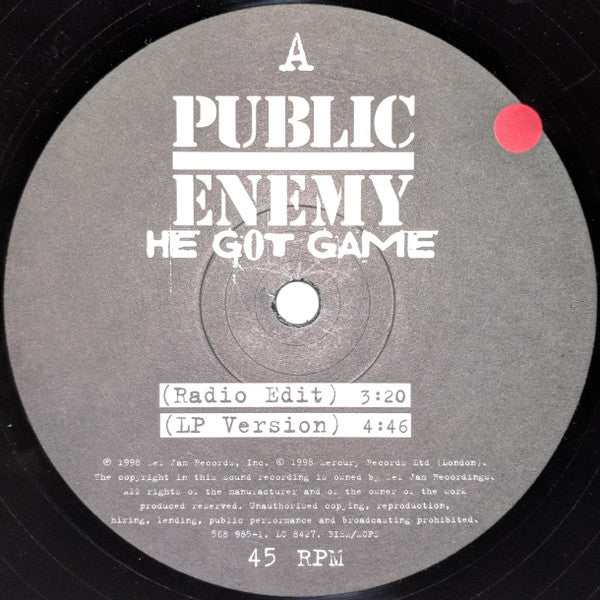 Public Enemy : He Got Game (12")
