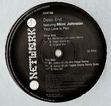 Deep End Featuring Mimi Johnson : Your Love Is Pain (12")