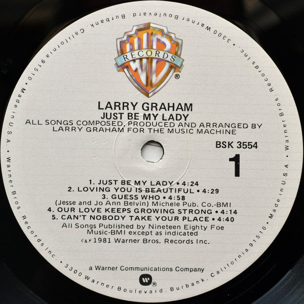 Larry Graham : Just Be My Lady (LP, Album, All)