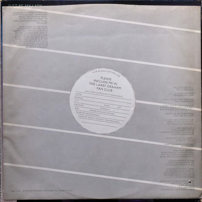 Larry Graham : Just Be My Lady (LP, Album, All)