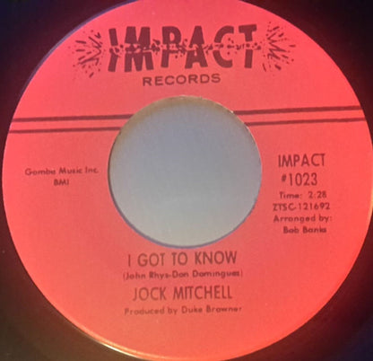 Jock Mitchell : Not A Chance In A Million (7", RE)