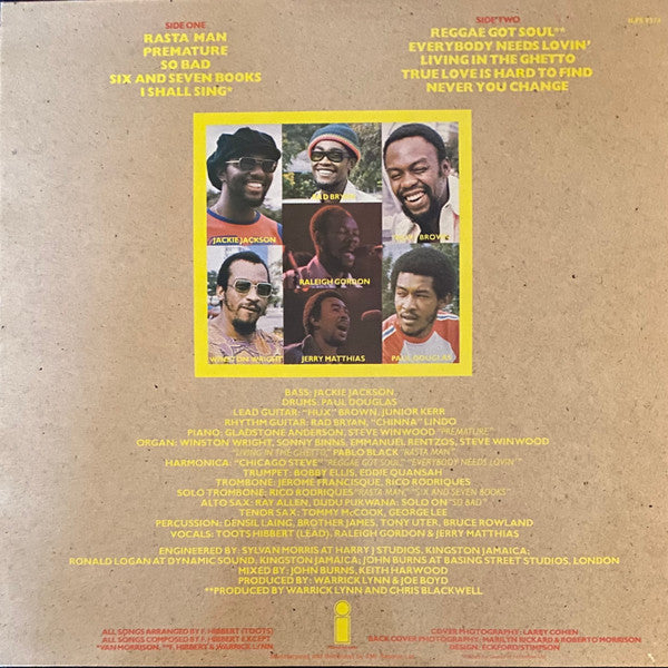 Toots & The Maytals : Reggae Got Soul (LP, Album)