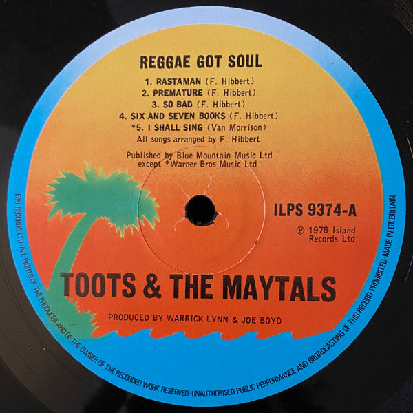 Toots & The Maytals : Reggae Got Soul (LP, Album)