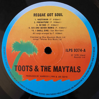 Toots & The Maytals : Reggae Got Soul (LP, Album)