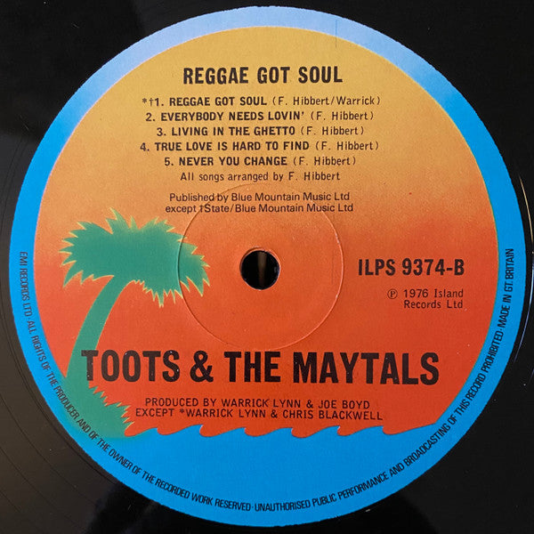 Toots & The Maytals : Reggae Got Soul (LP, Album)