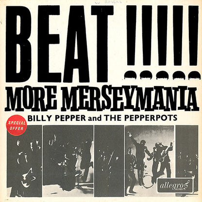 Billy Pepper & The Pepperpots : Beat !!!!! More Merseymania (LP, Album)