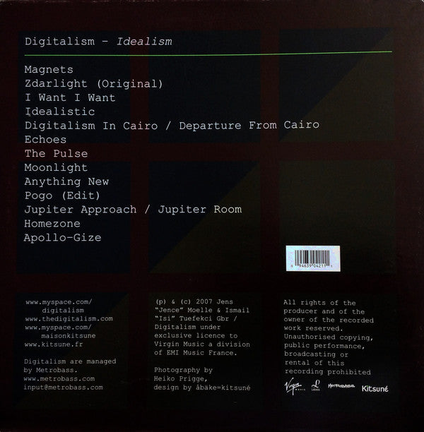 Digitalism : Idealism (2xLP, Album, Gat)