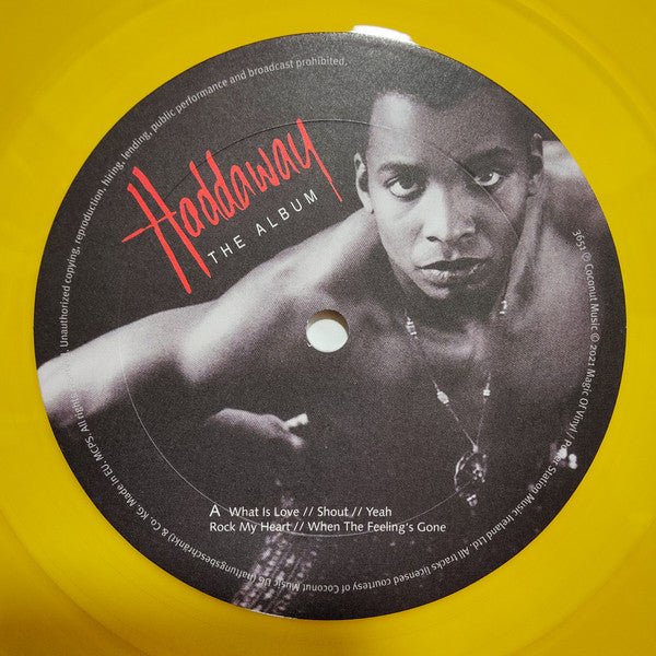 Haddaway : The Album (LP, Album, Ltd, RE, Yel)