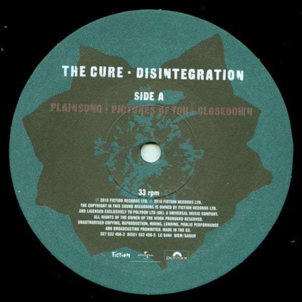 The Cure : Disintegration (2xLP, Album, RE, RM, 180)