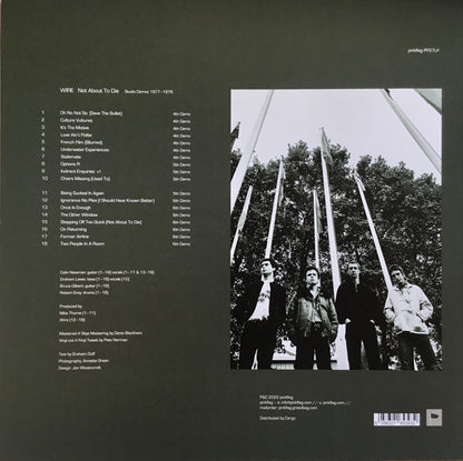 Wire : Not About To Die (Studio Demos 1977-1978) (LP, Album, RSD)