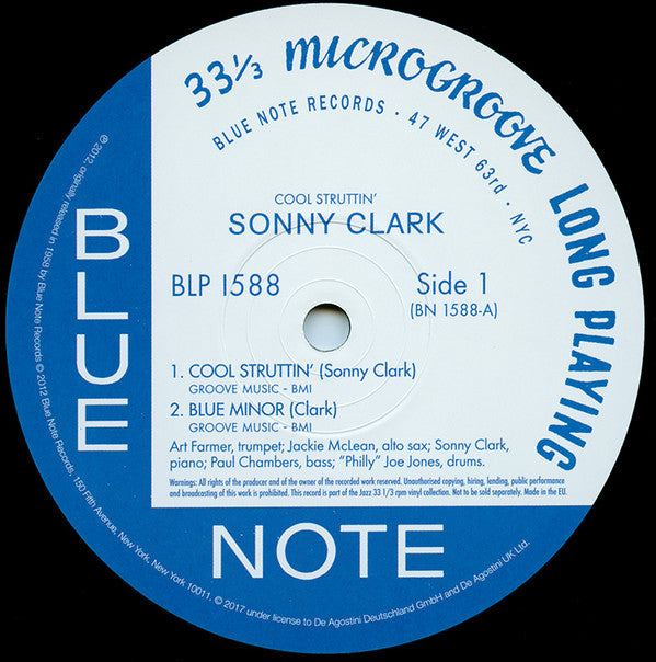 Sonny Clark : Cool Struttin' (LP, Album, RE, 180)