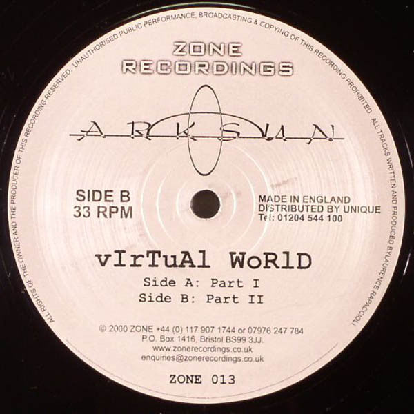 Arksun : Virtual World (12")