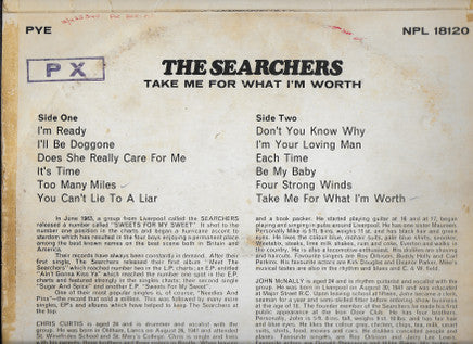 The Searchers : Take Me For What I'm Worth (LP, Album, Mono)