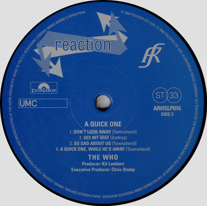 The Who : A Quick One (LP, Album, Ltd, RE, RM)