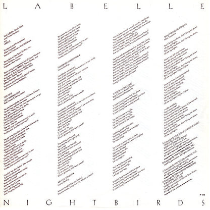 Labelle : Nightbirds (LP, Album)