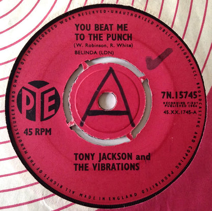 Tony Jackson & The Vibrations : You Beat Me To The Punch / This Little Girl Of Mine  (7", 4-P)