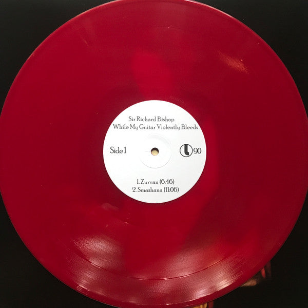Sir Richard Bishop* : While My Guitar Violently Bleeds (LP, Album, Ltd, Red)