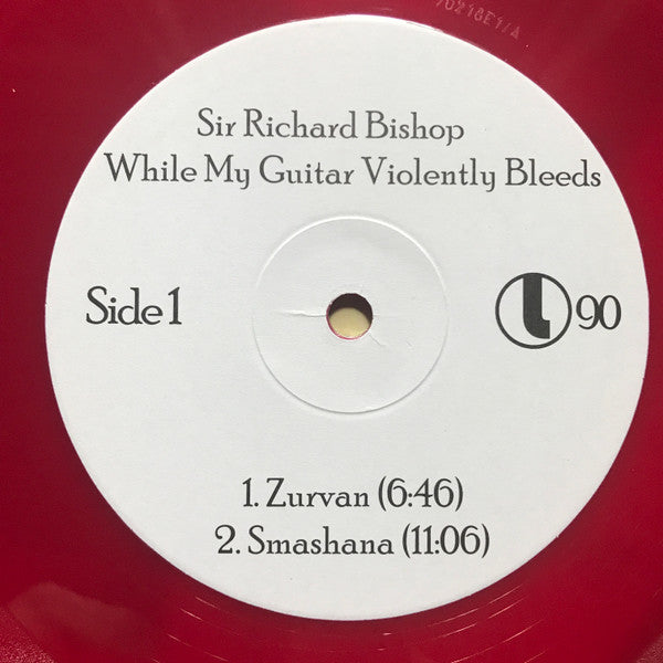 Sir Richard Bishop* : While My Guitar Violently Bleeds (LP, Album, Ltd, Red)