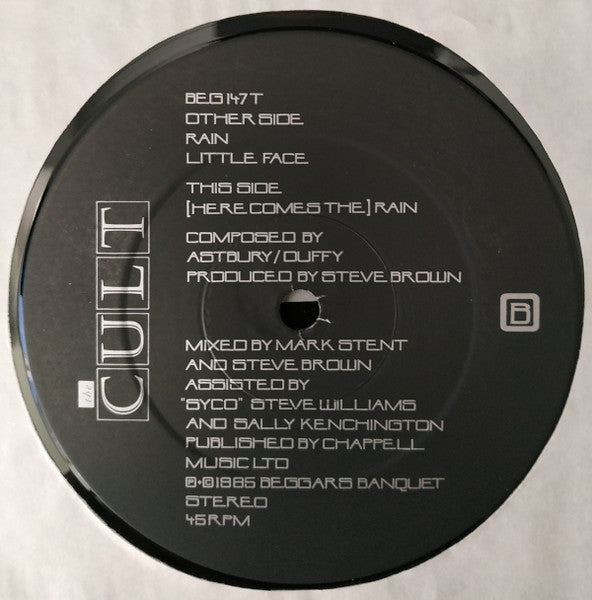 The Cult : Rain (12", Single, Dam)