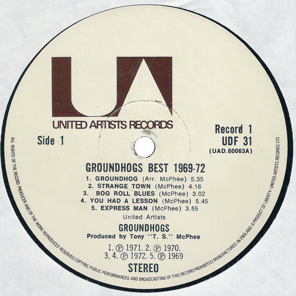 Groundhogs* : Groundhogs Best 1969-72 (2xLP, Comp, Gat)