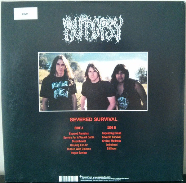 Autopsy (2) : Severed Survival (LP, Album, Ltd, Num, RE, RM, Blu)
