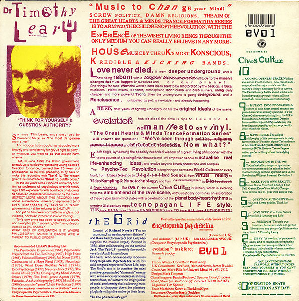 Dr. Timothy Leary Meets The Grid : Origins Of Dance (12")