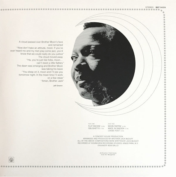 Brother Jack McDuff : Moon Rappin' (LP, Album, RE, 180)