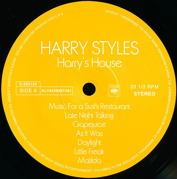 Harry Styles : Harry's House (LP, Album)