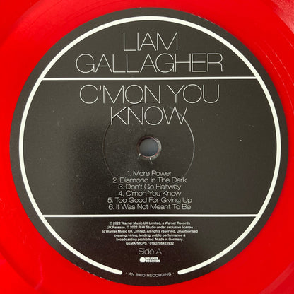 Liam Gallagher : C'mon You Know (LP, Album, Ltd, Red)