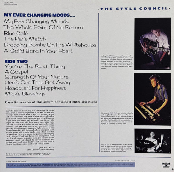 The Style Council : My Ever Changing Moods (LP, Album)