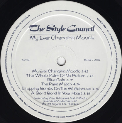 The Style Council : My Ever Changing Moods (LP, Album)