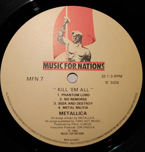 Metallica : Kill 'Em All (LP, Album)