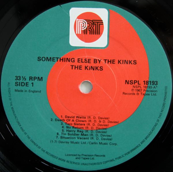 The Kinks : Something Else By The Kinks (LP, Album, RE)