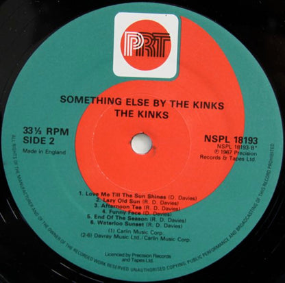 The Kinks : Something Else By The Kinks (LP, Album, RE)