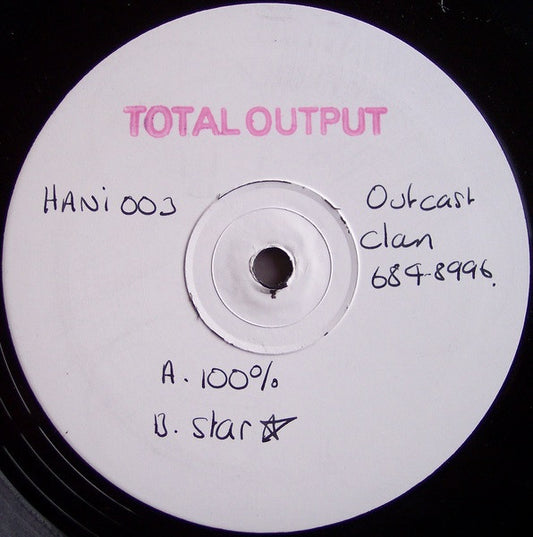 Total Output : 100% E.P (12", EP, Promo, W/Lbl)