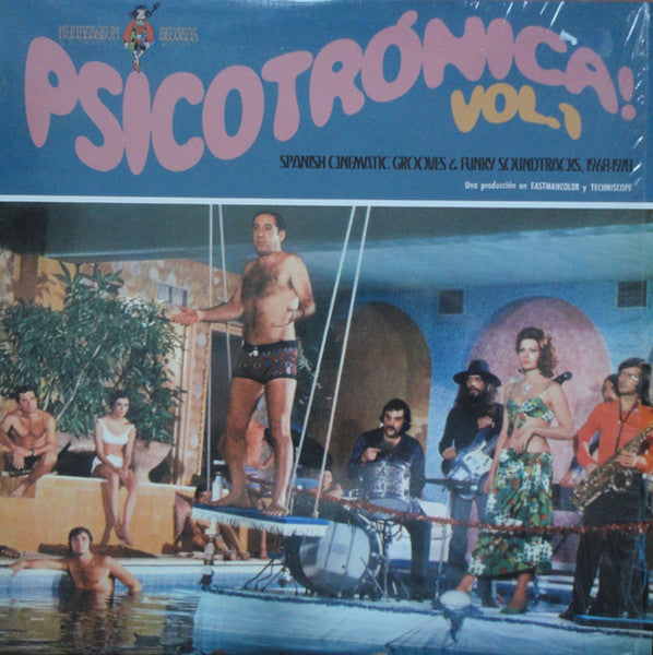 Various : Psicotrónica! Vol.1 (Spanish Cinematic Grooves & Funky Soundtracks, 1968-1978) (LP, Comp, Ltd)